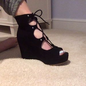 Free People Black Heels